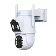 Videovalvontakamera PNI IP792 kaksoislinssi 2MP + 2MP, aurinkopaneeli 3W, sisäänrakennettu 6000mAh akku, liiketunnistus, microSD-korttipaikka, pimeänäkö, kaksisuuntainen ääni, IP65 - PNI tuotteet - 5949066535628 - 6