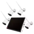 Videovalvontasarja PNI House WiFi663 NVR LCD:llä ja 4 langattomalla ulkokameralla 3MP, P2P, IP66 - PNI tuotteet - 5949066528668 - 1