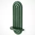 Vihreä Seinähylly - 100% Vaneria, 40x20x9 cm, Tyylikäs ja Kestävä Sisustuselementti Kodin Kaunistamiseen - Seinähyllyt - 8684282095798 - 5