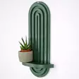 Vihreä Seinähylly - 100% Vaneria, 40x20x9 cm, Tyylikäs ja Kestävä Sisustuselementti Kodin Kaunistamiseen - Seinähyllyt - 8684282095798 - 3