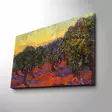 Vincent Van Goghin Oliivipuut - Monivärinen 100% Mokkanahkakangas 45x70 cm - 100% Puinen Kehys 3 cm - Taulut ja kehykset - 8681875279818 - 3