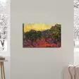 Vincent Van Goghin Oliivipuut - Monivärinen 100% Mokkanahkakangas 45x70 cm - 100% Puinen Kehys 3 cm - Taulut ja kehykset - 8681875279818 - 2