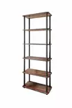 Walnut-kirjahylly 100% MDF, 60x173x30 cm, tyylikäs ja kestävä säilytysratkaisu kodin sisustukseen - Kirjahyllyt - 8684283348718 - 1