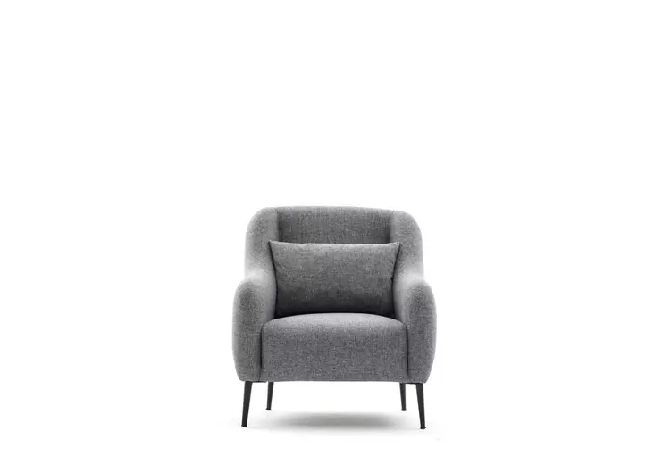 1-istuttava sohva, harmaa, 77 cm leveä, kestävä, mukava - Sohvat - 8683342946018 - 1