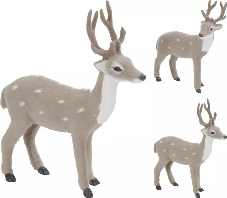 Bambi harmaa 26 cm=20 - Joulukoristeet ja -tekstiilit - 8718158333278 - 1