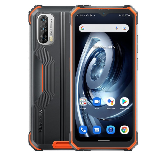 Blackview BV7100 128/6GB oranssi - Puhelimet - 6931548309628 - 1