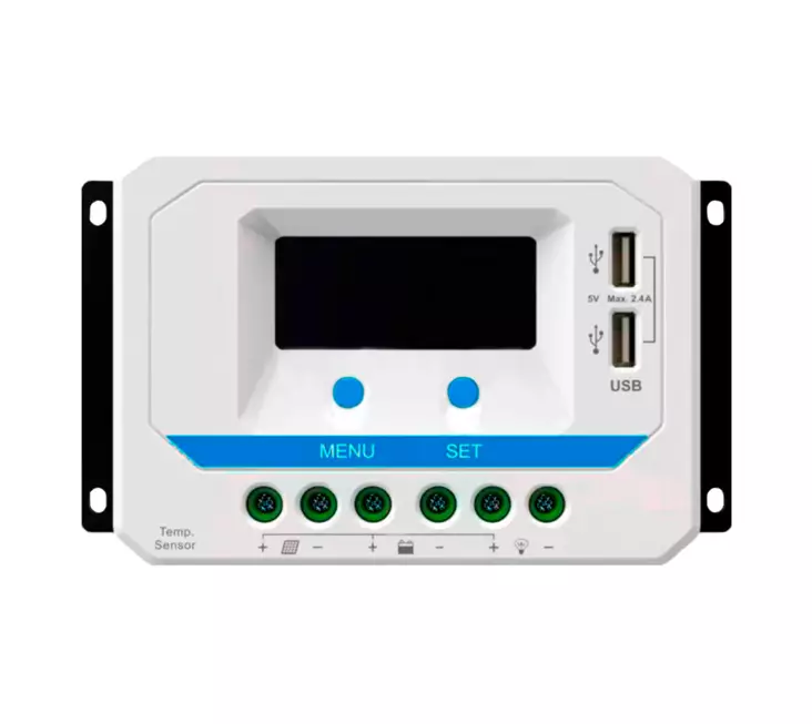 Aurinkolatauss=C3=A4=C3=A4din LCD-n=C3=A4yt=C3=B6ll=C3=A4 30A - Lataussäätimet - 6438014150918 - 1