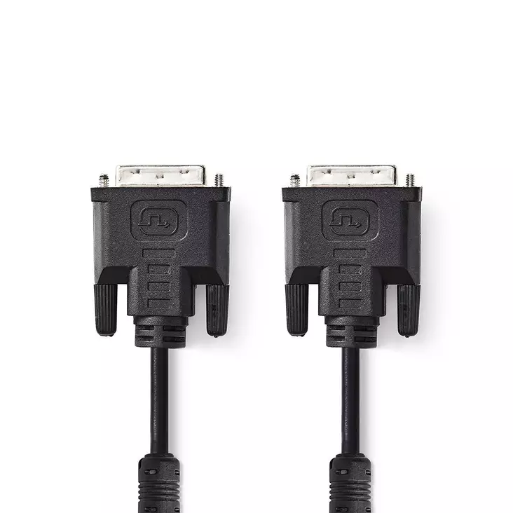 DVI-kaapeli | DVI-I 24+5-Pin Uros | DVI-I 24+5-Pin Uros | 2560x1600 | Niklattu | 2.00 m | Suora | PVC | Musta | Kirjekuori - Tietokone ja verkko - 5412810275328 - 1