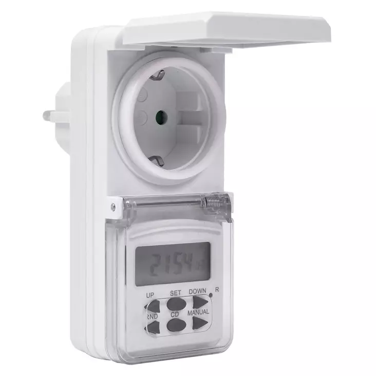 DIGIAJASTIN VRK/VKO IP44,8A,CE=20 - Ajastimet & kauko-ohjattavat pistorasiat - 6438152080238 - 1