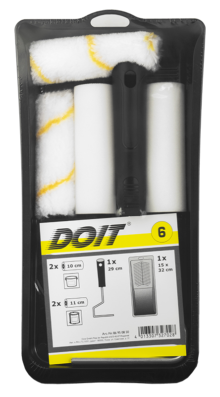 Do it telasetti mini vaahto/kelt.raita 6 - Maalaustelat ja -kaukalot - 4013307327028 - 1