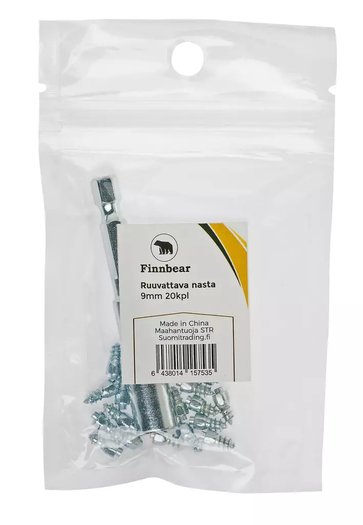 Ruuvattava nasta 18 mm 20 kpl - Jäänastat ja lumiketjut - 6438014151038 - 1