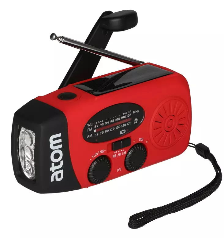 H=C3=A4t=C3=A4radio Atom valolla ja varavirtal=C3=A4hde - Radiot ja MP3/4-soittimet - 6410416269818 - 1