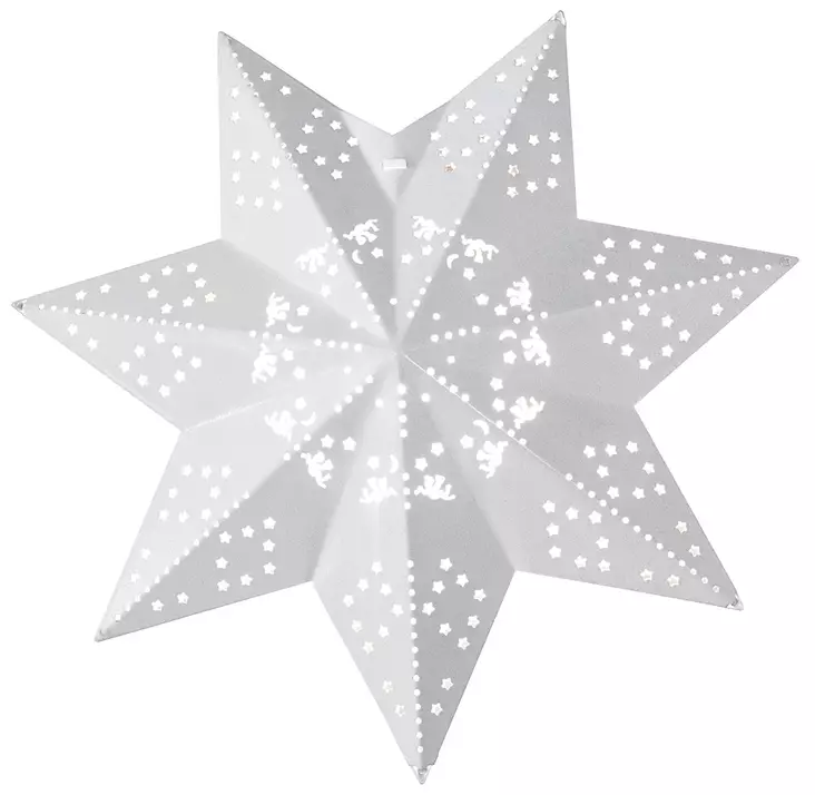 Joulutähti 30 cm Leena valkoinen - Valokoristeet ja valohahmot - 6435200213198 - 1