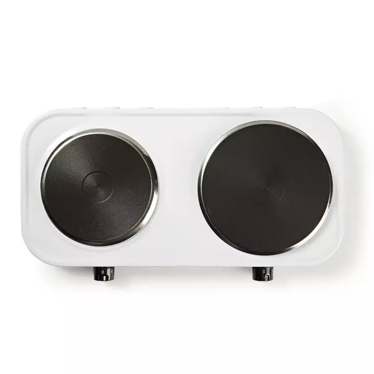 Keittolevy | Keittoalueet: 2 | 2500 W | Ylikuumenemissuoja | Valkoinen - Uunit ja liedet - 5412810293148 - 1