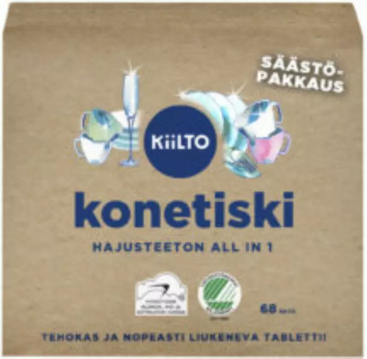 Kiilto Konetiskitabletti 68 kpl - Astianpesu - 6417964579048 - 1