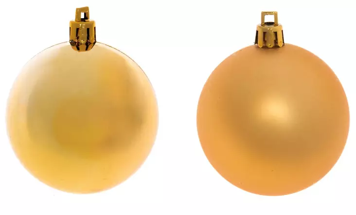 Kuusenpallo kulta 6 cm tuubissa 9 kpl - Joulukoristeet ja -tekstiilit - 6410412844378 - 1