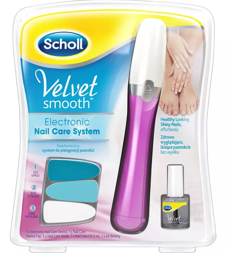 Kynsienhoitojärjestelmä Scholl Velvet Smooth - Kynsiviilat ja kynsiharjat - 5701092112248 - 1
