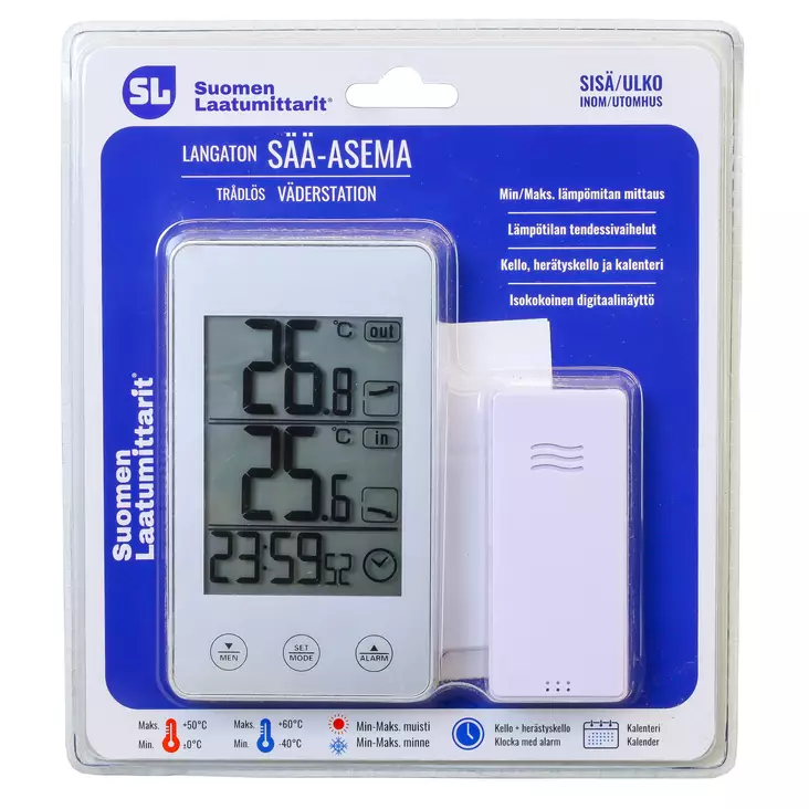 L=C3=A4mp=C3=B6mittari Digitaalinen langaton 7512 - Lämpömittarit ja sääasemat - 6438168102078 - 3