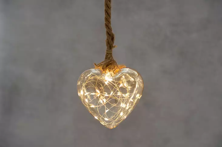 Lasisyd=C3=A4n 30 LED hamppuk=C3=B6ysi Finnlumor - Valokoristeet ja valohahmot - 6410416081588 - 1