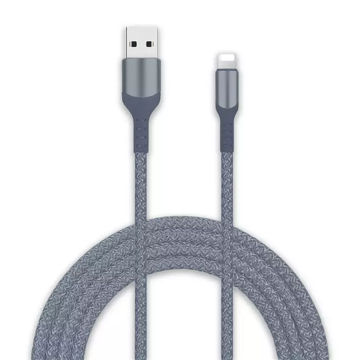 Latauskaapeli USB A - LIGHTNING harmaa - Lightning-kaapelit - 6438151019888 - 1