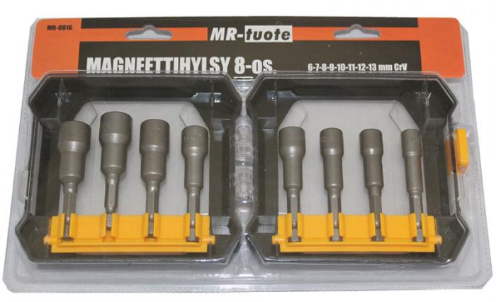Magneettihylsy 8-osainen - Muut käsityökalut - 6430032155128 - 1