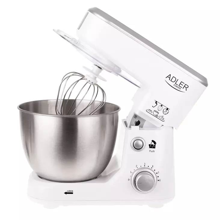 Monitoimikone Adler 4 L 1000W valkoinen Planetaarinen sekoitusjärjestelmä - - 19-19-5902934834278 - 1