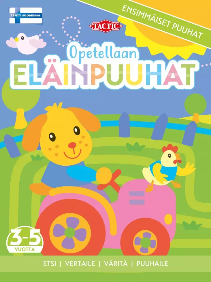 Opetellaan El=C3=A4inpuuhat puuhakirja - Väritys- ja puuhakirjat - 9789523083868 - 1