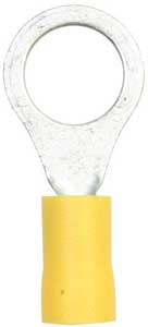 Rengasliitin 6,4mm keltainen 10kpl - Sulakkeet ja liittimet - 655-5056-98 - 1