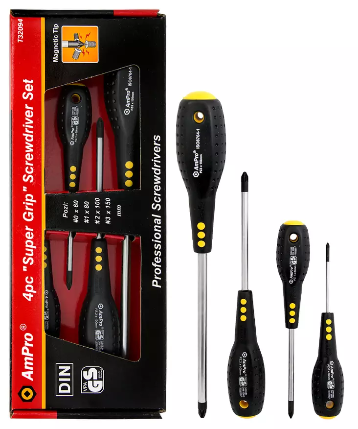 Ruuvimeisselisarja 4-os. pz - Ruuvimeisselit - 795609320948 - 1