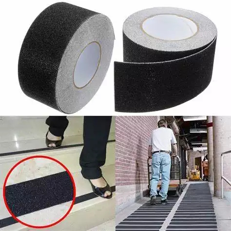Safemate Liukuesteteippi 50mmx5m Musta - Rakennusteipit - 6418536023808 - 1