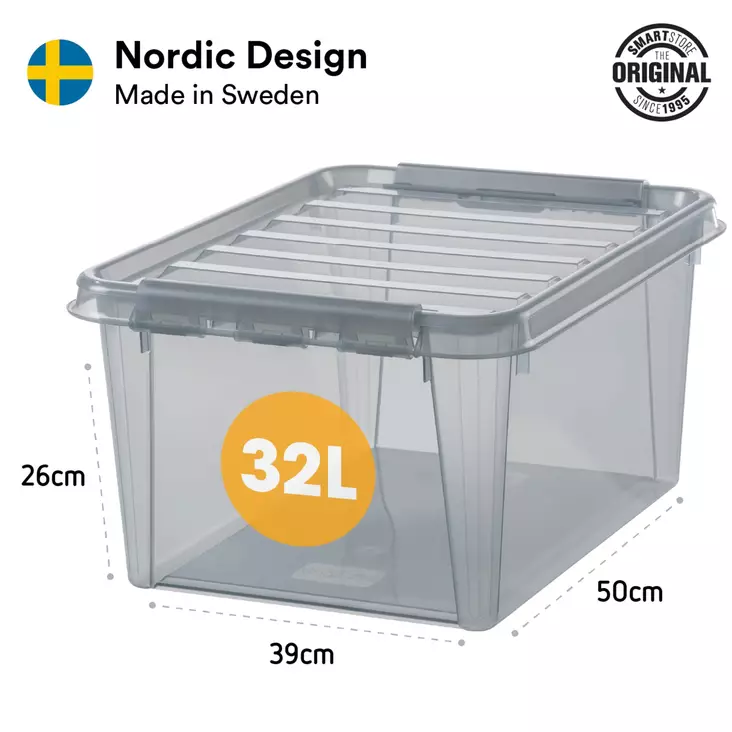 S=C3=A4ilytyslaatikko Colour 31 harmaa - Muovilaatikot ja säilytyslaatikot - 7332462081048 - 1