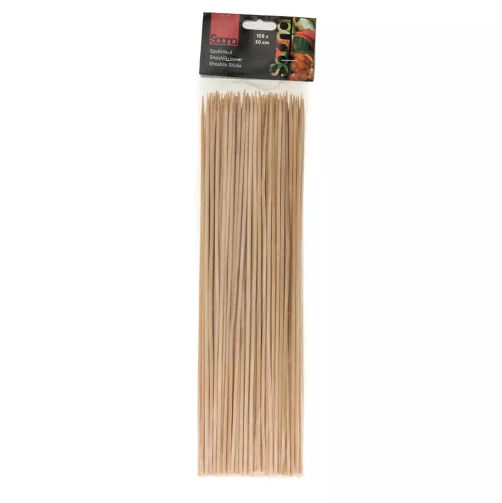 Sasliktikut Saana 100kpl - Grillaustarvikkeet - 6410411680458 - 1