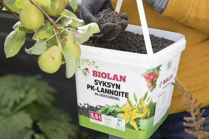 Syksyn pk-lannoite 5,5 L Biolan - Mullat ja ravinteet - 6411961054638 - 1
