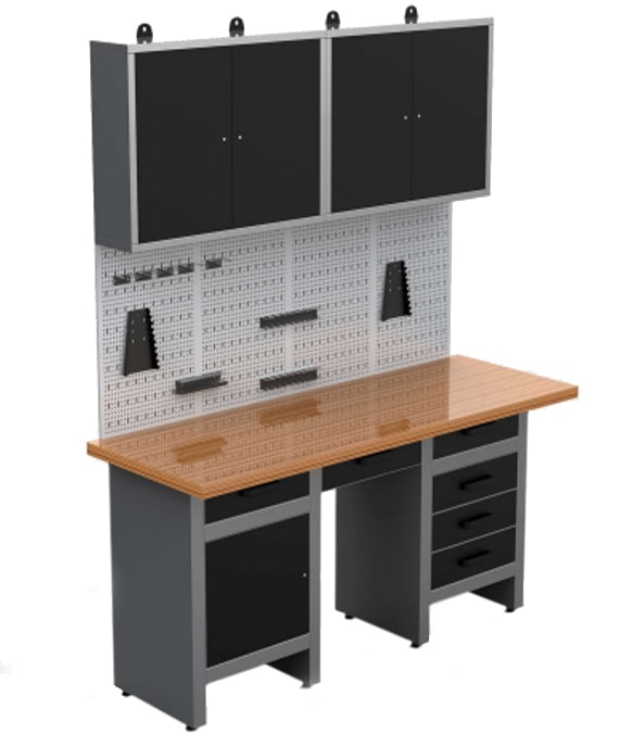 Timco Pro 205x60x160 cm työkalukaapisto - Varastohyllyt ja -laatikot - 6438014332468 - 1