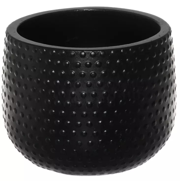 Ulkoruukku Dots 35 x 35 x 28 cm musta - Ruukut - 6410413270268 - 1