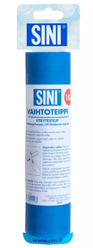 Vaihtoteippi mattoharjaan 15 m SINI - Siivousvälineet - 6423800015168 - 1