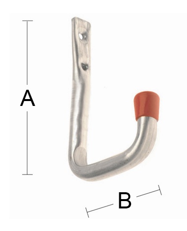 Varastokoukku Habo 8505 sinkitty sein=C3=A4kiinnitys - Koukut ja ripustimet - 7317900113048 - 1