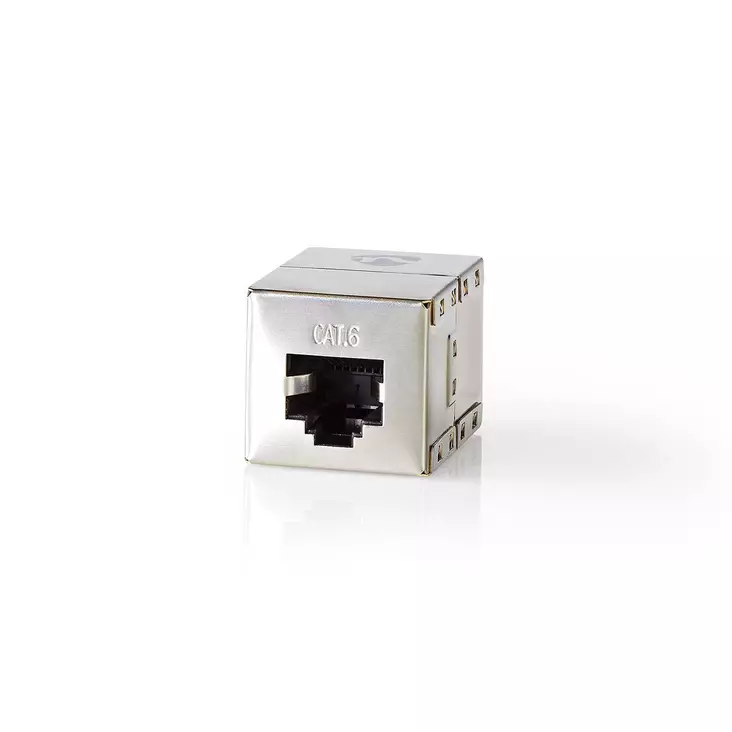 Verkkoliitin | CAT6 | Suojattu | RJ45 Naaras | RJ45 Naaras | Suora | Metalli | Laatikko - Tietokone ja verkko - 5412810265398 - 1