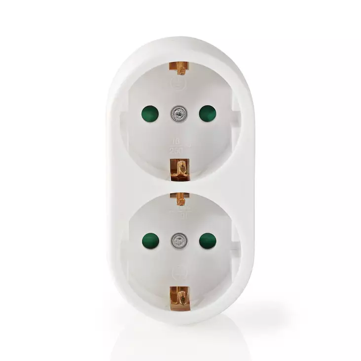 Virtapistoke Jakaja | Tyyppi F (CEE 7/7) | 250 V AC 50 Hz | Maadoitettu virtaliitin / Tyyppi F (CEE 7/7) | 250 V AC 50/60 Hz | 16.0 A | 3500 W | 16 A | Valkoinen - Sisäjatkojohdot - 5412810292028 - 1