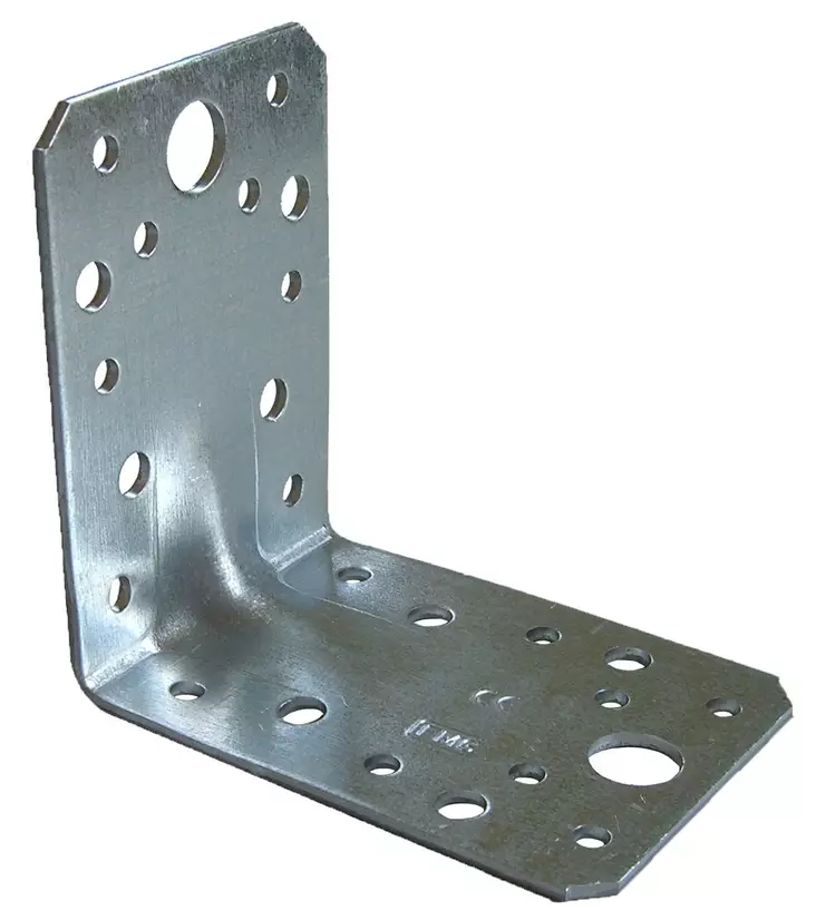Kulma 90x90x65x2,5mm vahvistettu - Naulauslevyt ja kulmaraudat - 4260063023088 - 1