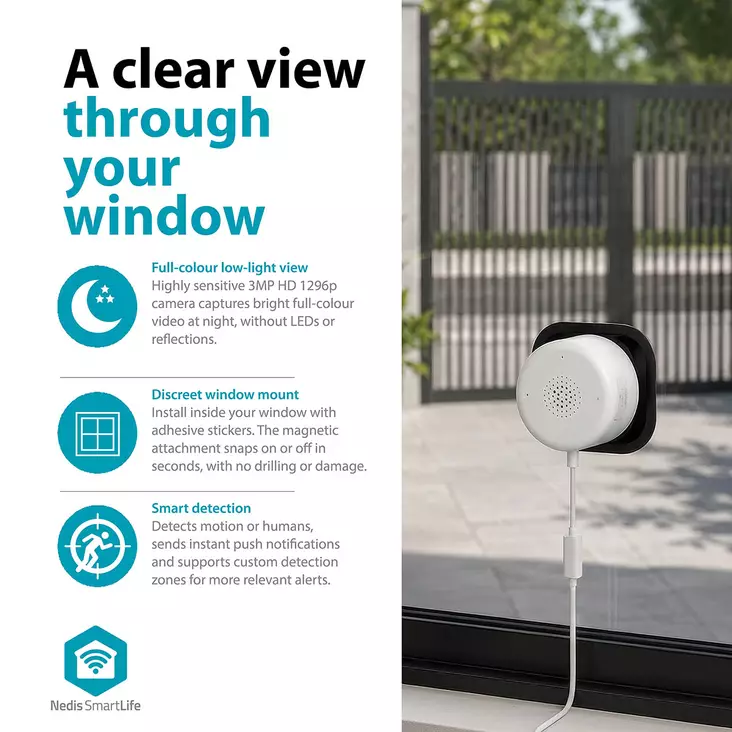 3MP Window Camera | Starlight night vision - Sisäkamerat - 5412810475438 - 1