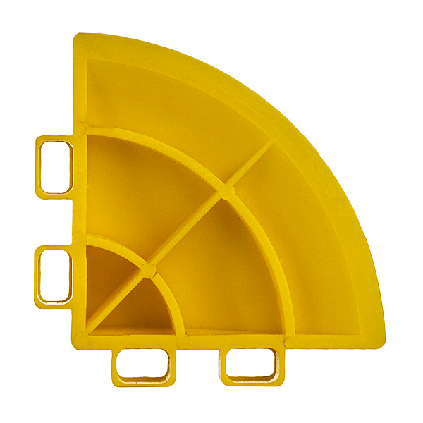 Lattialaatan kulmapala, racing yellow 4 kpl - Lattialaatat ja kumimatot - 6438431000278 - 1