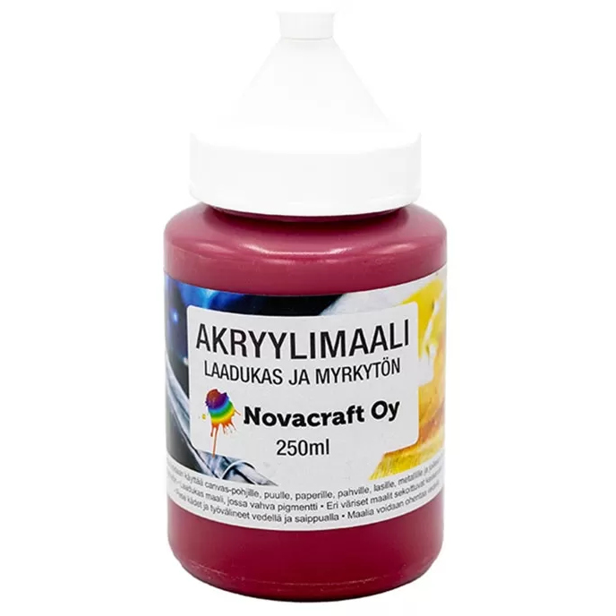 Akryylimaali 250 ml punainen - Akryylimaalit- ja värit - 6429810234018 - 1