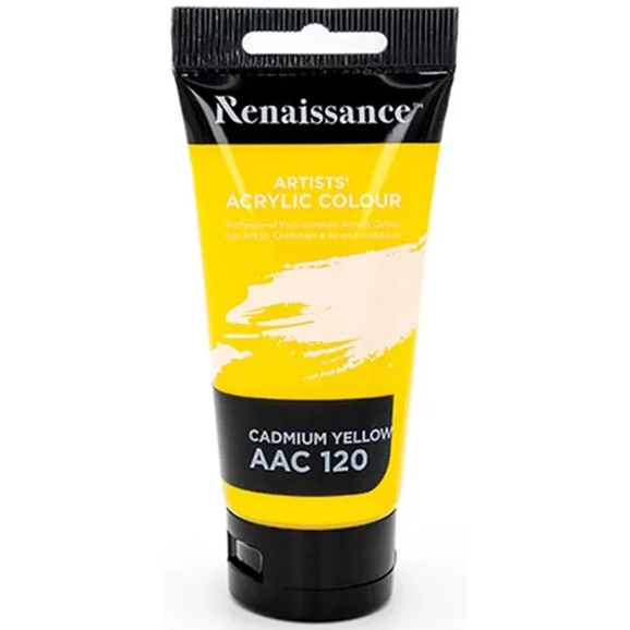 Akryylimaali 75 ml Cadmium Yellow - Akryylimaalit- ja värit - 8851907234348 - 1