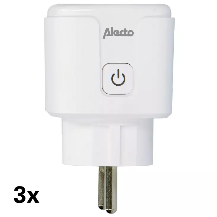 Älykäs Wi-Fi-pistoke 16A 3680W 3-pack Valkoinen - Älypistorasiat - 8712412586318 - 10
