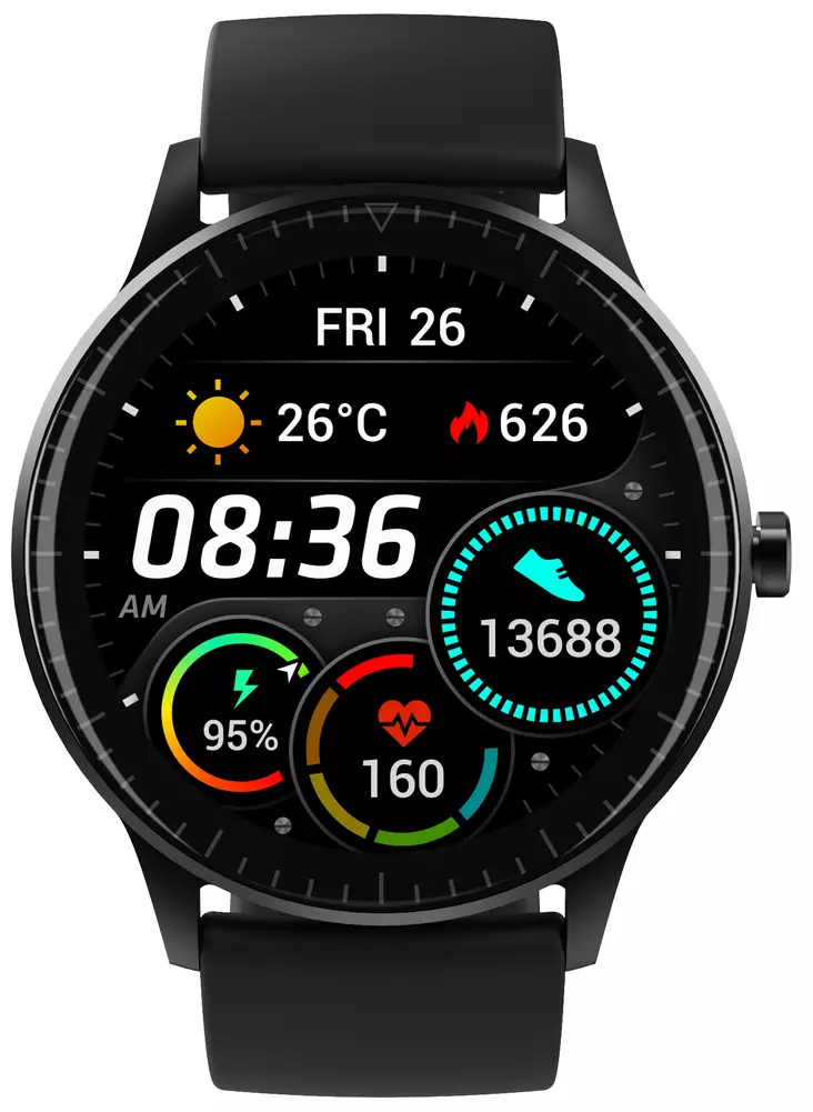 =C3=84lykello Denver SW-173 BLACK - Älykellot ja aktiivisuusmittarit - 5706751059698 - 1