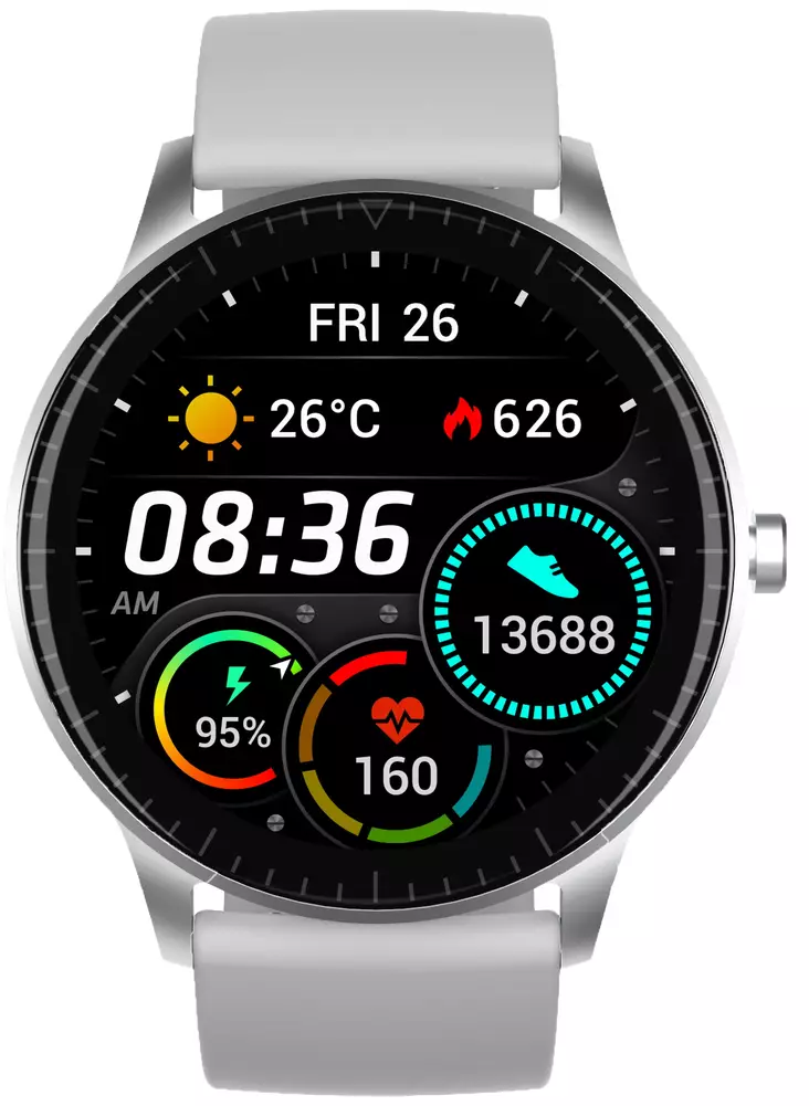 =C3=84lykello Denver SW-173 GREY - Älykellot ja aktiivisuusmittarit - 5706751059728 - 1