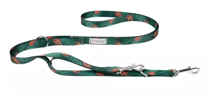 Amiplay BeHappy koirantalutin 7in1, säädettävä 100-200cm, jungle - Koiran pannat, hihnat ja valjaat - 5907563281998 - 1