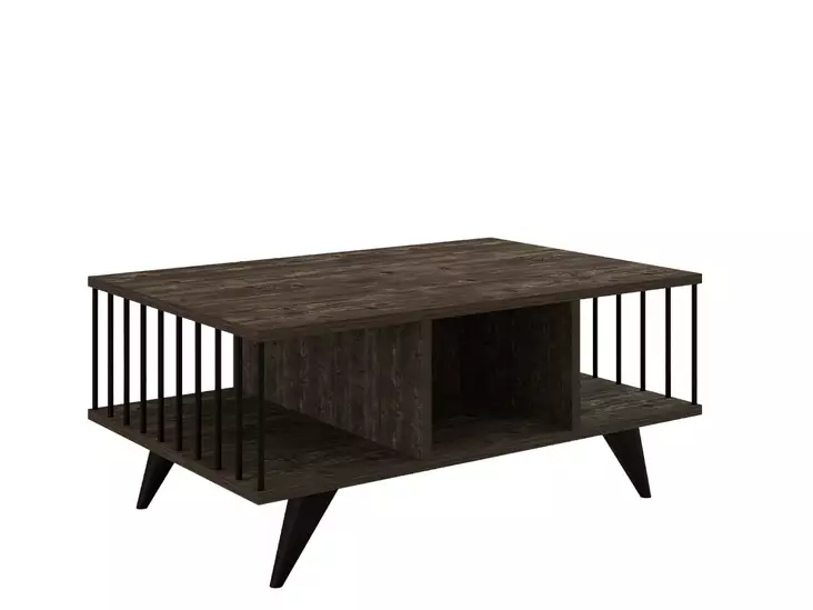 Anthracite sohvapöytä - 100% Melamiinipinnoitettu Lastulevy, 90x60x40 cm, Tyylikäs ja Kestävä Huonekalu - Sohvapöydät - 8683743678808 - 1