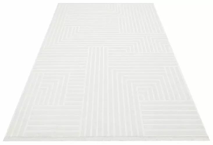 Beige Koneellisesti Kudottu Matto 200x290 cm - 100% Akryyli, 6 mm Nukkapituus, 415000 Lankapistettä, Helppohoitoinen - Suuret ja keskikokoiset matot - 8684283632428 - 1